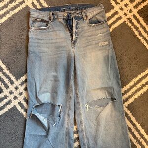 Old Navy High-Rise Wide Leg Jeans - Light Blue